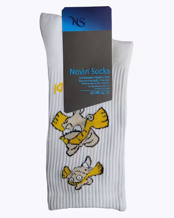 جوراب کلاسیک مردانه طرح انیمیشنی دختر جوراب نوین